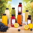 thumbnail image 4 of 12 de Jugo de Plástico de 12 Oz con Tapas una Prueba de Manipulación, Recipientes de Jugo Transparentes Reutilizables con Etiquetas, Embudo y Cepillo, 4 of 7