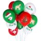thumbnail image 1 of JM 100 globos navideños de látex, globos blancos, verdes y rojos de 12 pulgadas, para decoración de fiestas navideñas, juegos escolares, niños JM  JM, 1 of 5