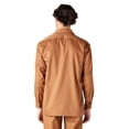 thumbnail image 2 of Dickies Men's Long Sleeve Work Shirt, Brown Duck, S, 2 of 5