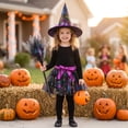 thumbnail image 3 of Women Halloween Costume Outfit With Tulle Skirt, Witch Hat And Coordinated Accessories For Costume Parties, Dance Events, Stage Performances, Photo Sessions, Parades And Dress Up Events, 3 of 7