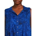 thumbnail image 4 of Terra & Sky Women's Plus Size Pintuck Camp Shrt, 4 of 5