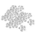 thumbnail image 2 of 30 piezas de filigrana de metal plateado, de flores, tapas, espaciadoras, suministros de abalorios, 2 of 9