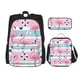 thumbnail image 1 of Balery Pink Striped Flamingo Mochila Escolar 3 en 1 para Niños - Mochila Resistente con Lonchera Térmica y Estuche - Mochila Escolar para Niños y Niñas, 1 of 7