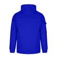 thumbnail image 6 of ZCFZJW Fashion Mens Cargo Hooded Sweatshirts Half Zip up Casual Long Sleeve Drawstring Hoodie Tops Lightweight Comfy Sport Outwear Coat with Pocket Blue M, 6 of 7