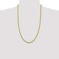 thumbnail image 4 of Diamond2Deal 14K Collier Chaîne Franco Semi-Solide en Or Jaune 2.2mm pour Femmes 26 Pouces, 4 of 6