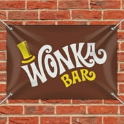 Willy Wonka and the Chocolate Factory Wonka Bar Logo Home Business Office Sign