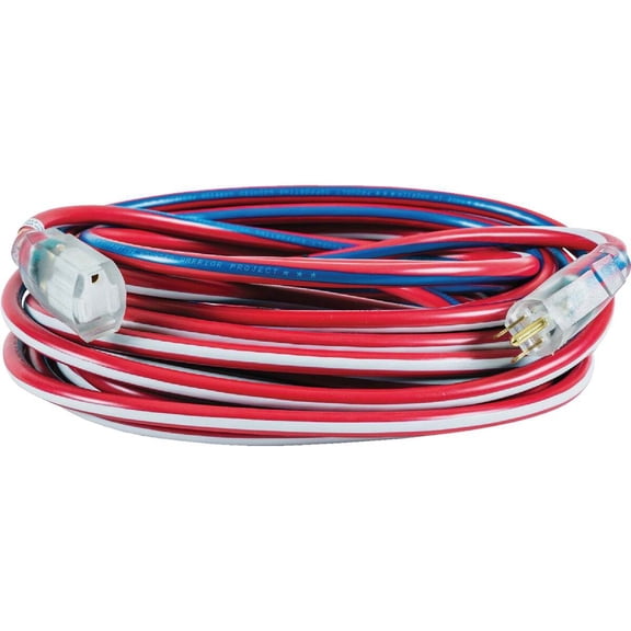 Southwire 02548usa1 12/3 50' Contractor Grade American Made Extension Cord with Lighted End