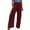 A01_Wine, variant on ylioge Women's Loose Fit Wide Leg Pants Linen Autumn High Waist Vacation Trousers Pockets Full Length Solid Color Comfy Pants Pantalones