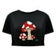 thumbnail image 4 of Camiseta estampada con cuello redondo y cuello redondo a la moda para mujer, camiseta informal de manga corta Pompotops hkajfhjk460194, 4 of 8