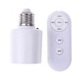 thumbnail image 2 of Base de bombilla con control remoto, larga distancia, sin cableado, adaptador para portalámparas, para garaje, cocina, porche, lavandería, armario., 2 of 8