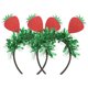 thumbnail image 1 of 2 diademas decorativas con forma de fresa para el pelo, tocado de primavera para fiesta., 1 of 7