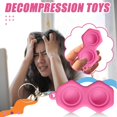 thumbnail image 2 of 2021 New Fidget Dimple Toy Keychain Pendent, Silicone Bubbles Flipping Board Toy, Stress Relief Simple Sensory Dimple Toy for Concentration Training, Hand Exercise Educational Toy for Kid Adult (#07), 2 of 8