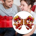 thumbnail image 4 of Tachiuwa 2Pcs Chinese New Year Door Sticker New Year Window Clings Dragon Ornament, Chinese New Year Decoration for Office Living Room M, 4 of 7