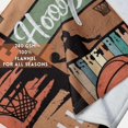 thumbnail image 5 of Basketball Blanket, Basketball Gifts, Gift for Basketball Lovers, Basketball Coach, Basketball Mom, Dads, Daughters, Teens, Soft Throw Blanket 50" 60" - Basketball is My Favorite Season, 5 of 6