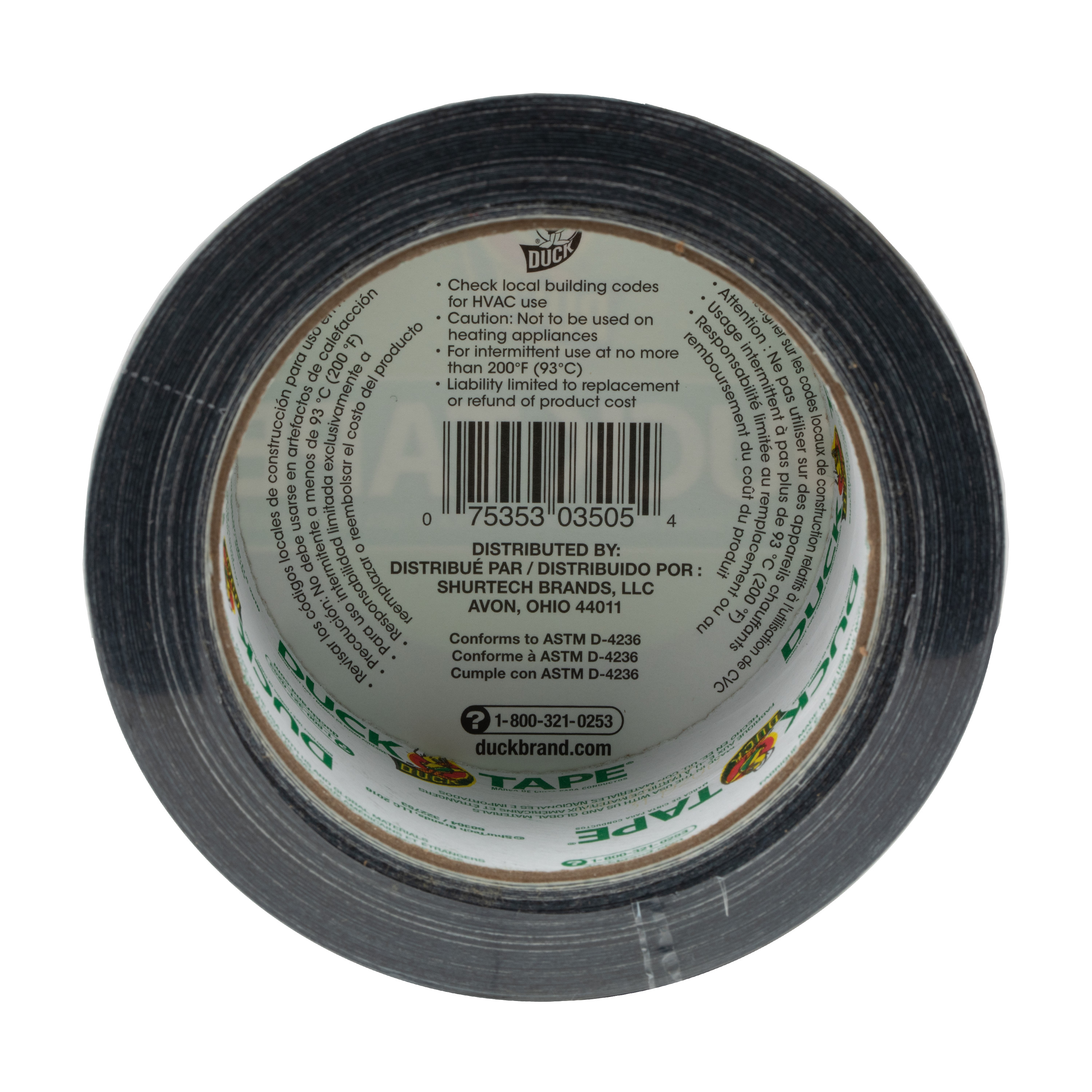 Duck Tape Brand Black Duct Tape, 1.88 in. x 20 yd. - image 5 of 12
