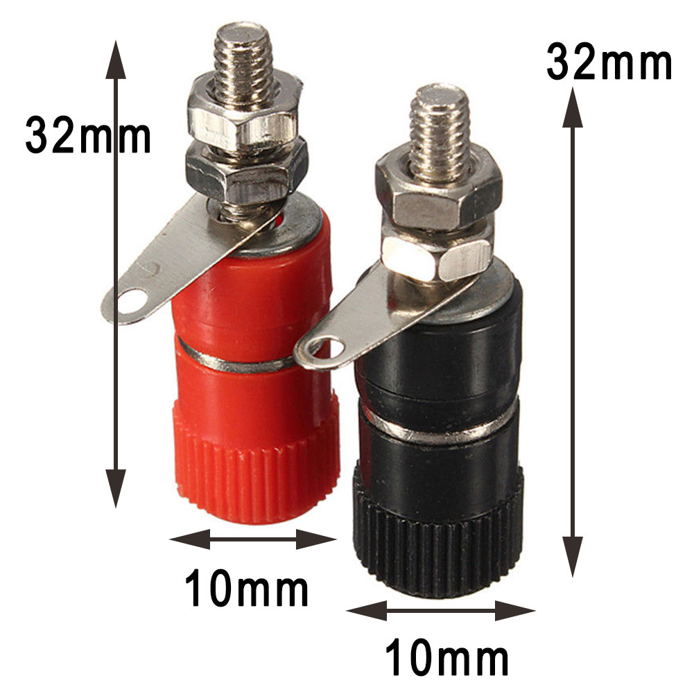 4mm Speaker Terminal Socket Binding Post Nut Banana Plug Jack Connector