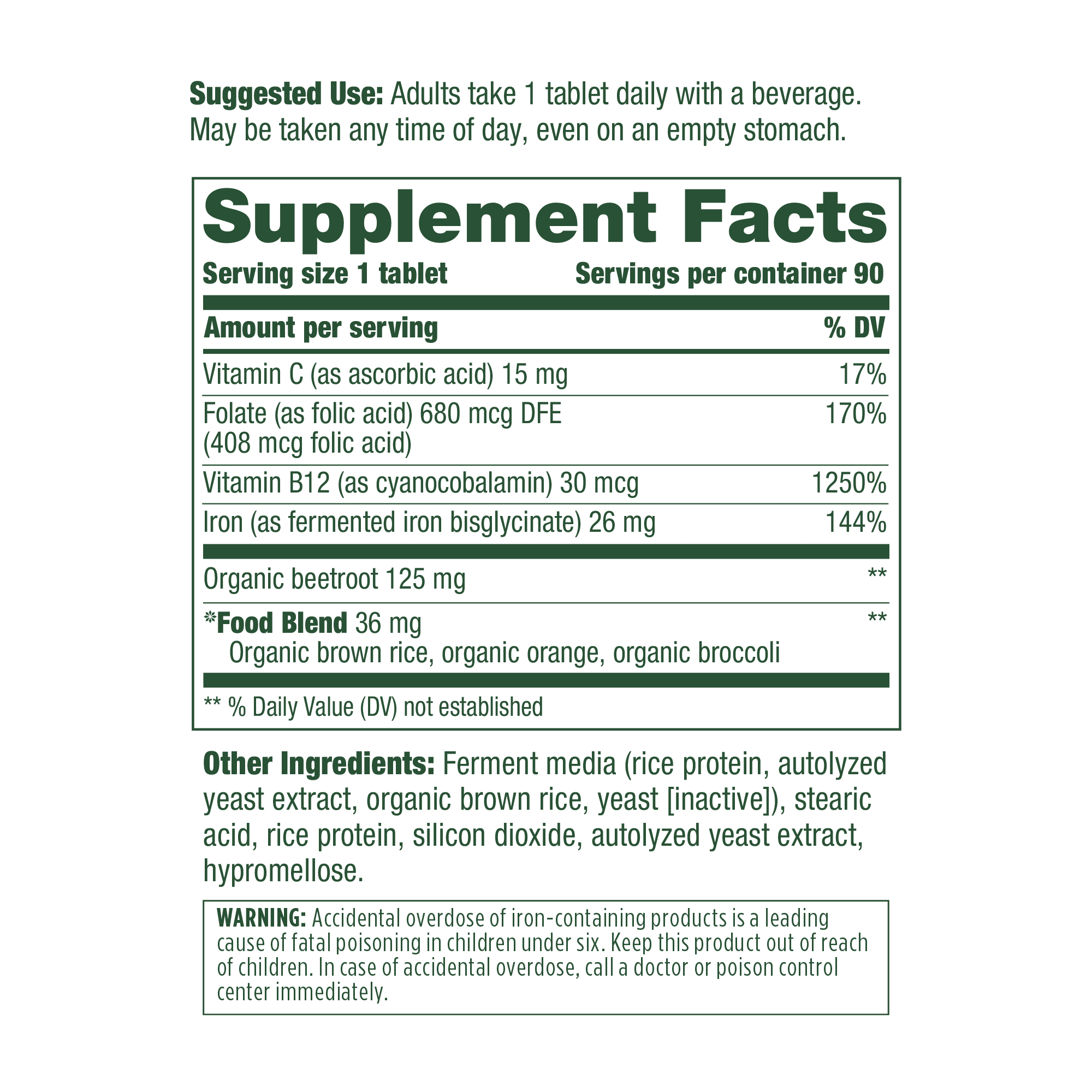 Buy MegaFood Blood Builder Iron Supplement Shown to Increase Iron