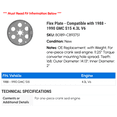 thumbnail image 2 of Flex Plate - Compatible with 1988 - 1990 GMC S15 4.3L V6 1989, 2 of 2