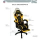 thumbnail image 5 of SILLA GAMER RECLINABLE CON REPOSA PIES NFL PITTSBURGH STEELERS 100% ORIGINAL, 5 of 8
