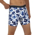 thumbnail image 5 of Sigee Blue Ink Flowers for Men's Boxer Briefs,Moisture Wicking and Breathable Small, 5 of 9