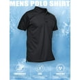 thumbnail image 6 of Men's Polo Shirt Quick Dry Performance Short Sleeve Tactical Shirts Pique Jersey Golf Shirt, 6 of 7