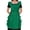 Green, variant on Fiykzur Retro Adjustable Ruffle Apron with Pockets, Small to Plus Size Ladies