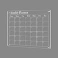 thumbnail image 1 of Magnetic Acrylic Calendar, Large Size Dry Erase Board, Strong Magnets Keep in Place, With Ultra Clear Marker for Planning Activities, Clear Acrylic Calendar Set for Fridge, 1 of 7