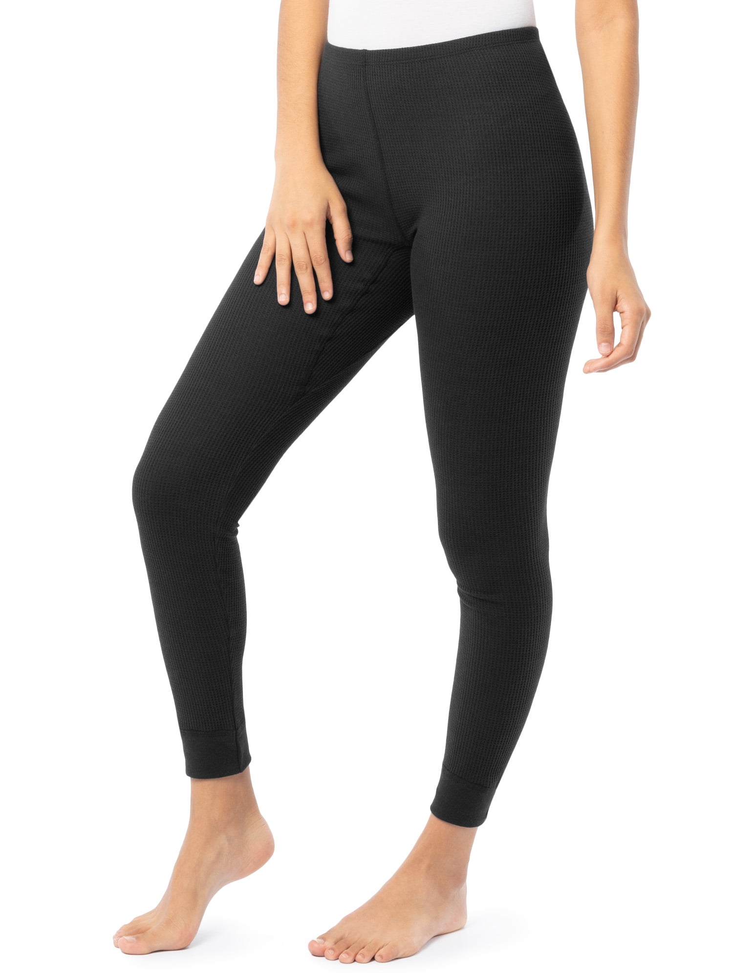Fruit of the Loom Women's Recycled Waffle Thermal Top & Bottom Set, Sizes XS-4XL
