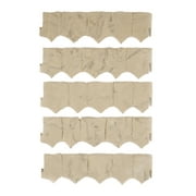 Suncast FSE10LT Landscape Border Decorative Plastic Stone Style Edging (5 Pack)