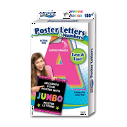 Artskills 4" Paper Letters & Numbers, for School Projects and Crafts, Neon Colors, 180Pc