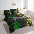 thumbnail image 3 of Erosebridal Green Yellow Somky Lightning Bedding Twin Size,Black Sports Car Bed Set,Extreme Sports Bed Set For Teenagers,Super Cozy Room Decoration Reversible,7pcs, 3 of 6