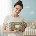 thumbnail image 6 of Quilted Wipe Holder Floral Diaper Pouch Portable Quilted Wipes Bag for Car, Stroller, 6 of 9