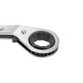 thumbnail image 4 of Uxcell 0.79'' x 0.87'' Reversible Ratcheting Wrench Metric Offset Double Box End Carbon Steel Silver Tone 1pcs, 4 of 5