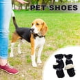 thumbnail image 5 of JASKFLY Dog Boots - Fleece Lined Winter Pet Shoes with Reflective Tape and Drawstring for Cold Weather Walks and Outdoor Adventures (Black), 5 of 8