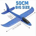 thumbnail image 2 of 50CM Big Foam Plane Glider Hand Throw Airplane Light Inertial EPP Bubble Planes Outdoor Launch Kids Toys for Children Best Gift, 2 of 10