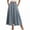 N701 Light Blue, variant on Curuila Womens Denim Skirts With Pocket Solid Color Elastic Waistband Elegant Long Skirts For Women Size L