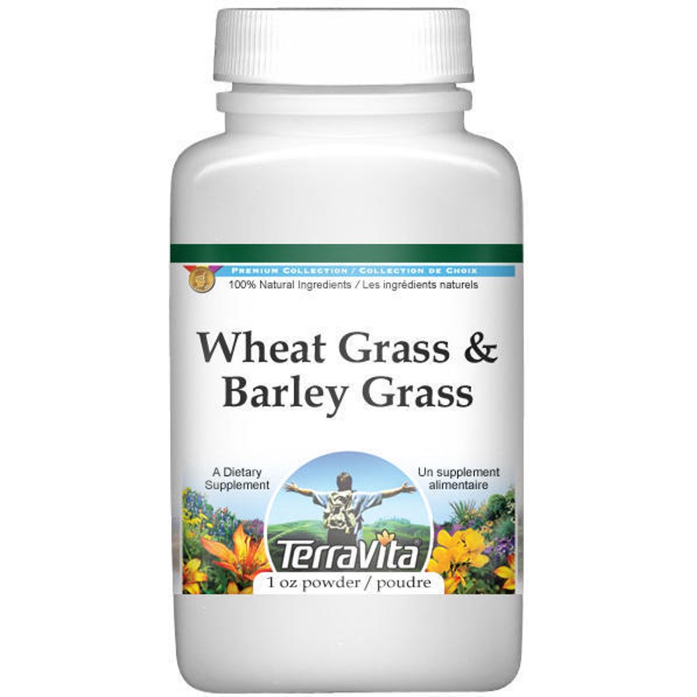 Wheat Grass and Barley Grass Combination Powder (1 oz, Zin 516440) 2
