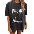 thumbnail image 1 of Tops Para Mujer Elegante Blusa Casual Camisas Para Hombre Moda Para Mujer Impresión Suelta Top de Manga Corta Jersey Odeerbi ODB168913, 1 of 7