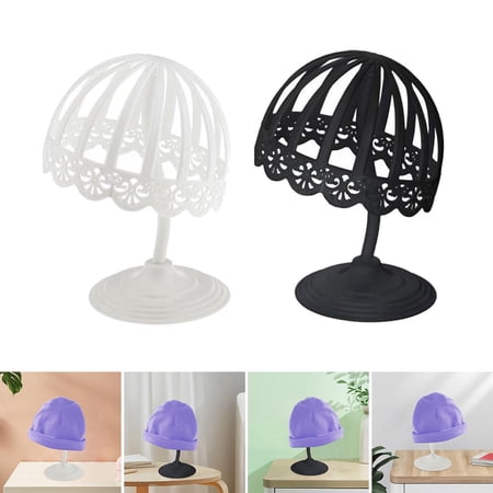 2 Pieces Decorative Children Hat Rack Organizer Detachable Durable Stylish Sturdy Caps Storage Rack for Kids Checkroom Shops Showing Adults White 45cm Black 50cm