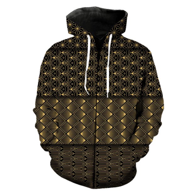 Sudadera con capucha y cremallera con estampado abstracto para hombre, estilo hip hop, de gran tamaño, genial para adolescentes, unisex, ropa de calle, tops de primavera, estilo Harajuku, divertida mo