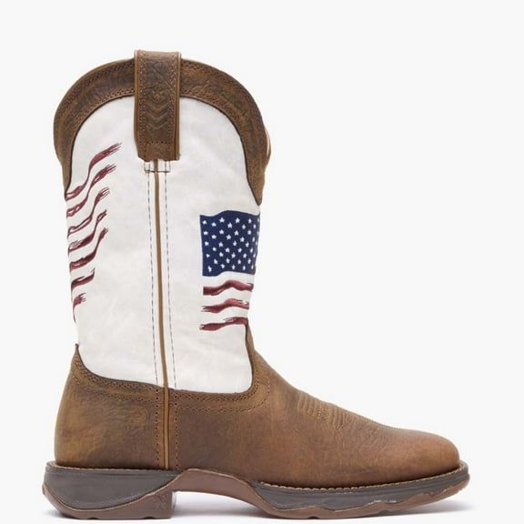 Lady Durango Women's Distressed Flag Embroidery Western Boot
