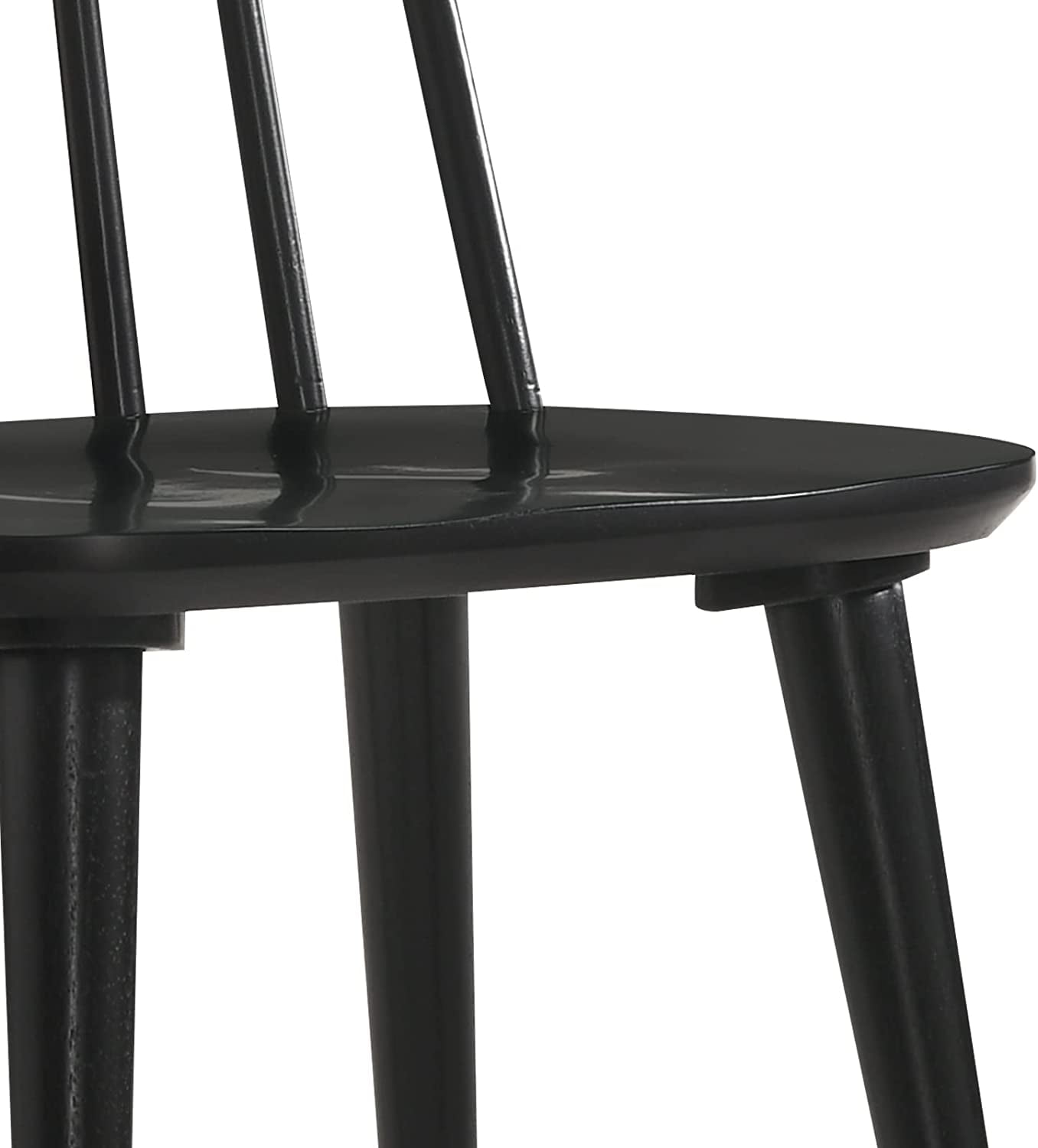 Duhome Dining Chairs Set of 2 Wood Dining Room Chair Black Spindle Chair for Kitchen, Windsor Chair Farmhouse Chairs Black