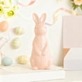 thumbnail image 4 of Spring Decorations for Home Easter Bunny Ceramic Embraces Belly Bunny Cute Home Desktop Decoration Crafts Easter Decoration, New, Pinks, 4 of 6