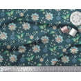 thumbnail image 3 of Soimoi polyester Crepe Fabric Leaves & Floral Artistic Fabric Prints By Yard 52 Inch Wide, 3 of 5