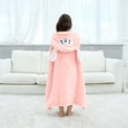thumbnail image 5 of LIIPEE Cartoon Hooded Bathrobes For Boys Warm Comfortable Cover Up Robes Kids Cute Loose Breathable Bath Towel Robe,1-5 Years, 5 of 9