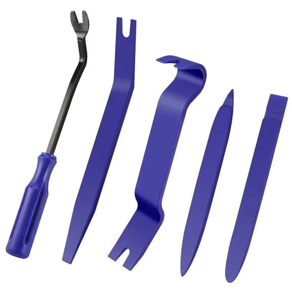 Auto Trim Removal Tool Kit, Blue 5-Piece Pry Tools for Door Panels, Dashboards and Audio