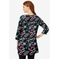 thumbnail image 2 of Woman Within Plus Size Perfect Printed Three-Quarter-Sleeve Scoopneck Tunic, 2 of 3