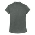 thumbnail image 6 of Ladies Trace Heather Golf Polyester Polo Shirt Charcoal Heather Large, 6 of 6
