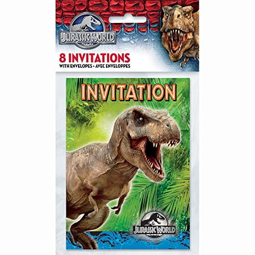 Invitations De Fete Jurassic World 8ct Walmart Canada
