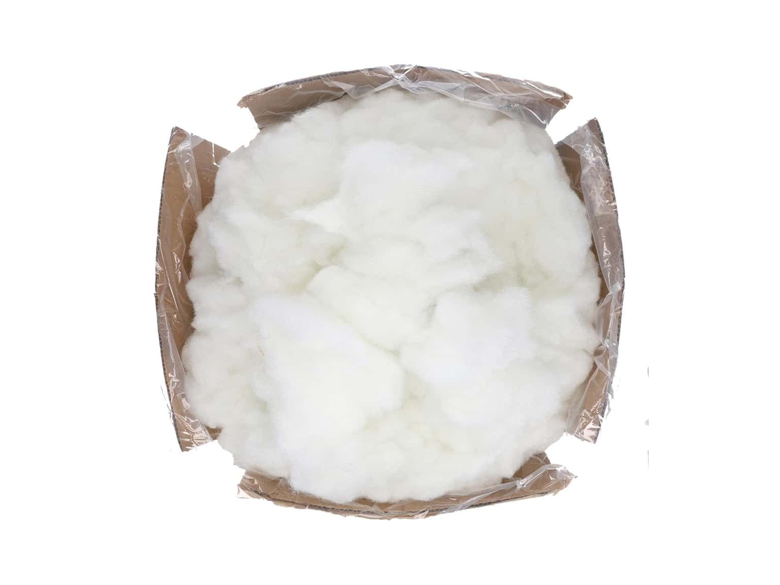 Essentials By Leisure Arts Polyester Fiber-Fil, Premium Fiber-Fil Stuffing, 4Lb/64Oz Box, High Resilience Polyfill For Filling Stuffed Animals, Crafts, Pillow Stuffing, Cushion Stuffing